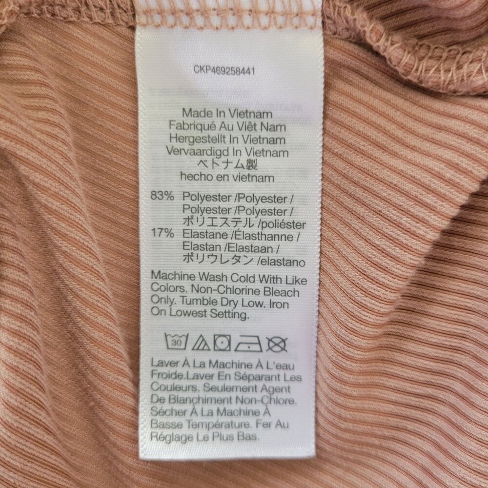 Madewell Corduroy Tie-Front Faux-Wrap Top Womens Size XS Warm Sandstone - Picture 7 of 7